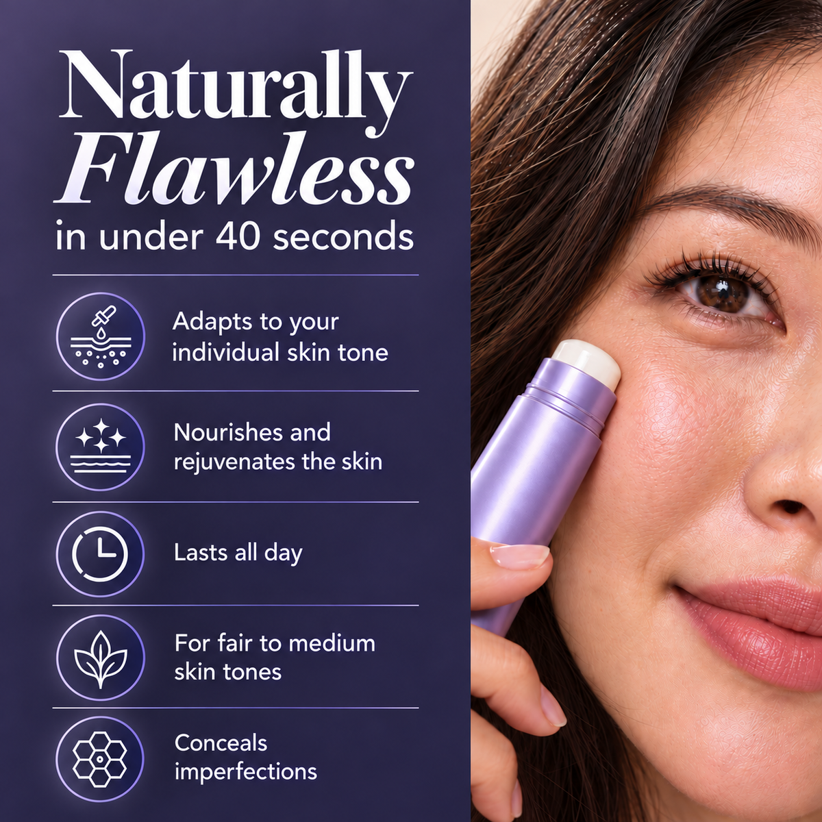 Adaptive Glow Stick — The Foundation That Reads Your Skin